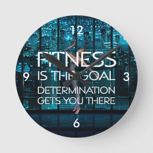 TOP Fitness Goal Round Clock