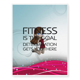 TOP Fitness Goal Temporary Tattoos