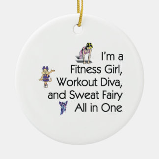 TOP Fitness Triple Play Ceramic Ornament