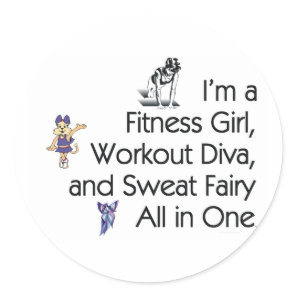 TOP Fitness Triple Play Classic Round Sticker