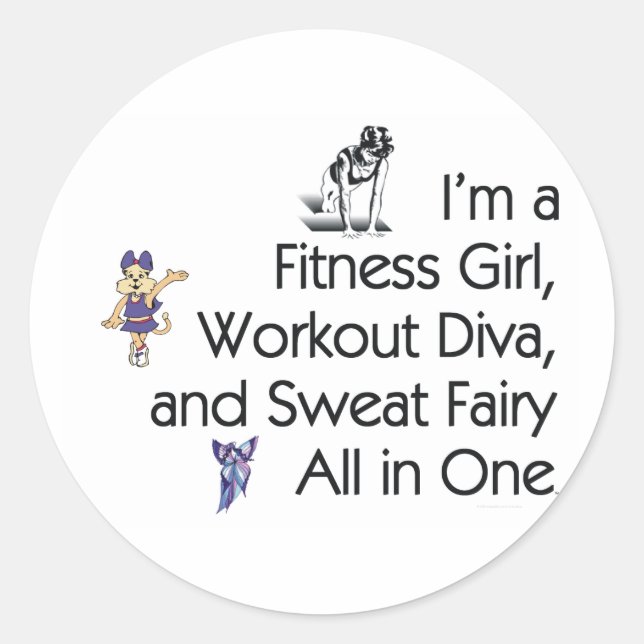 TOP Fitness Triple Play Classic Round Sticker (Front)