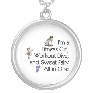 TOP Fitness Triple Play Silver Plated Necklace