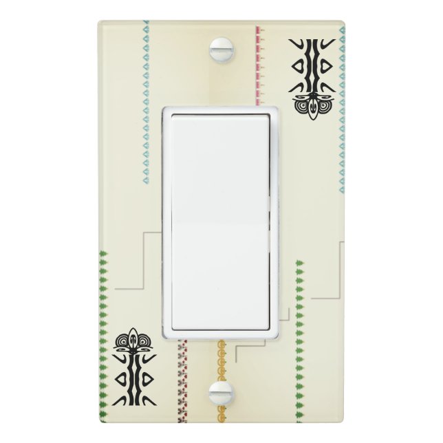 Top Flow cream color shapes Light Switch Cover (In Situ)