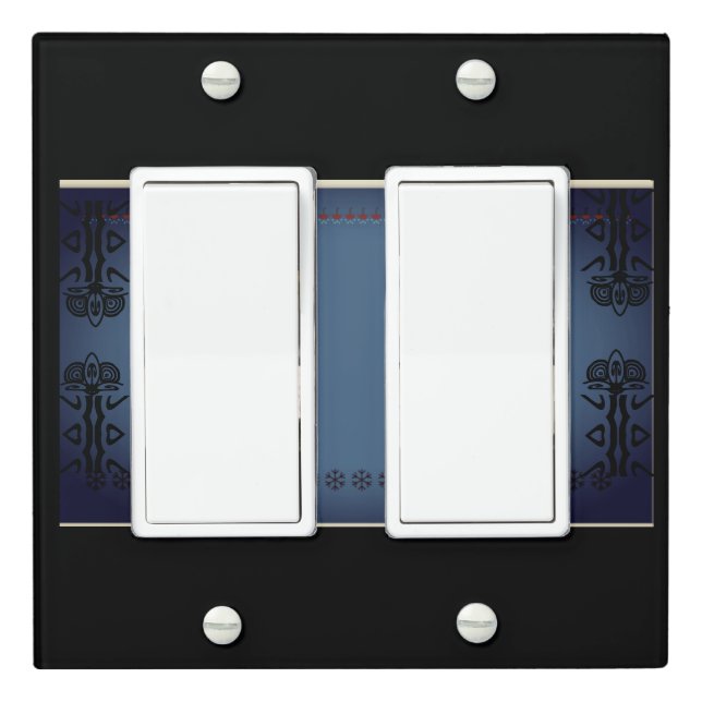 Top Flowblack, heavenly Light Switch Cover (In Situ)