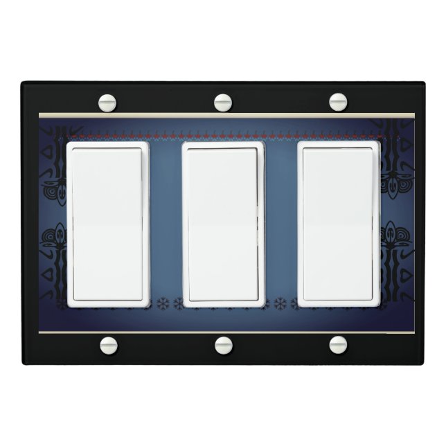 Top Flowblack, heavenly Light Switch Cover (In Situ)