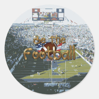 TOP Football Slogan Classic Round Sticker