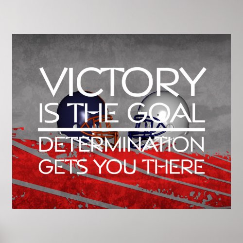 TOP Football Victory Slogan Poster