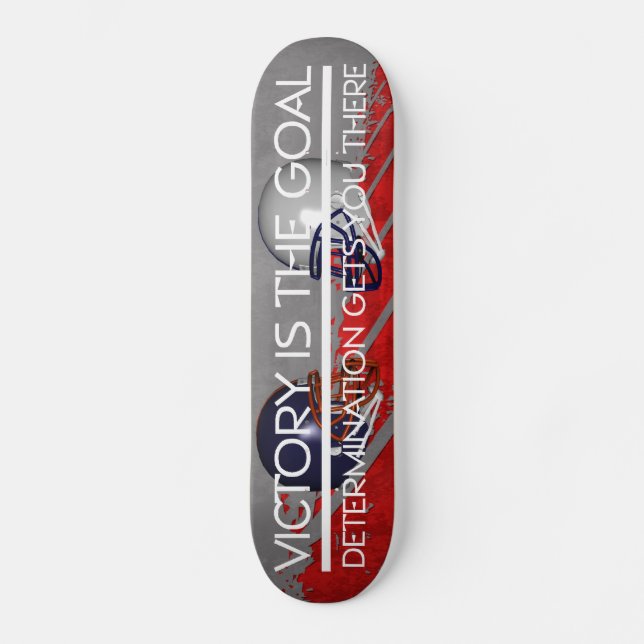 TOP Football Victory Slogan Skateboard Deck (Front)