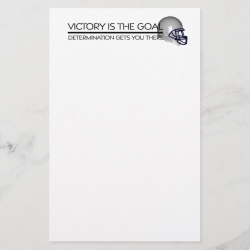 TOP Football Victory Slogan Stationery