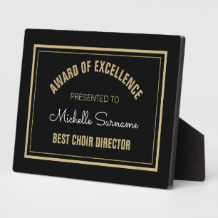 Top Gift! Best Choir Director plaque