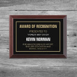 TOP Gift! Best COACH Award plaque<br><div class="desc">Give him an award he will cherish!</div>