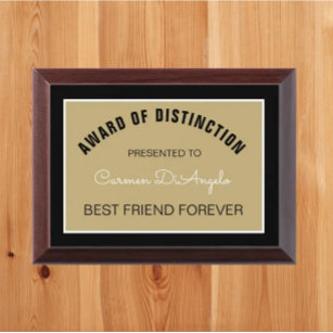  Best Friends Forever BFF Award: Personalized Custom