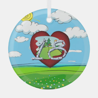 TOP Golf 18 Glass Ornament