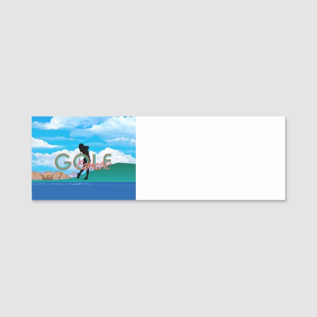 TOP Golf Fanatic Name Tag (Front)