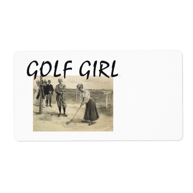 TOP Golf Girl Label (Front)