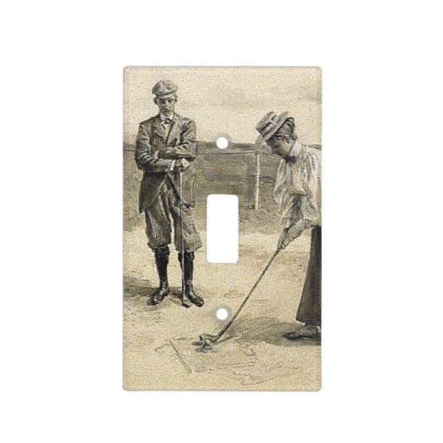 TOP Golf Girl Light Switch Cover (Front)