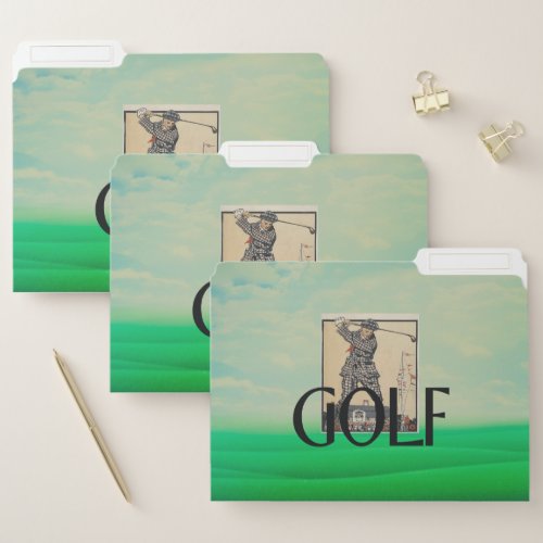 TOP Golf Old School File Folder