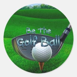 TOP Golf Slogan Classic Round Sticker