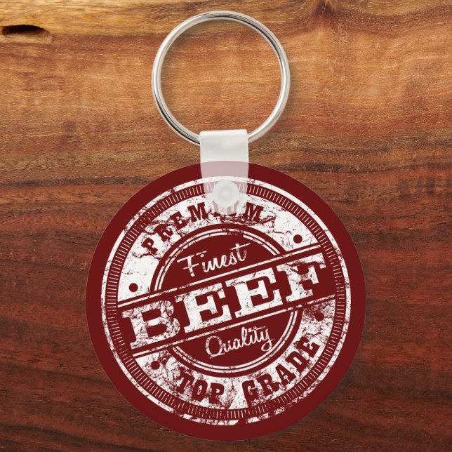 Top Grade Beef Dark Colors Keychain (Front)
