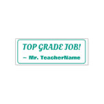 [ Thumbnail: "Top Grade Job!" + Custom Educator Name Self-Inking Stamp ]