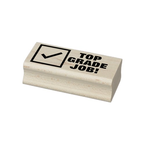 TOP GRADE JOB Feedback Rubber Stamp