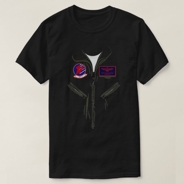 Top Gun Halloween Goose Pilot Costume Premium  (Design Front)
