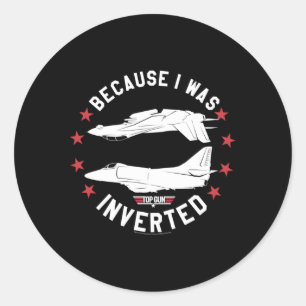 Top Gun Inverted Classic Round Sticker