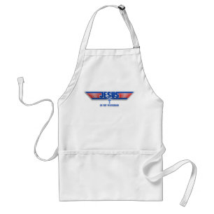 Top Gun Logo Jesus Christ Wingman Movie Apron