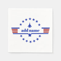 Top Gun (movie) - personalized birthday napkins