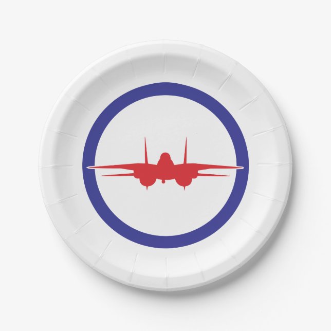 Top Gun Party Plate (Front)