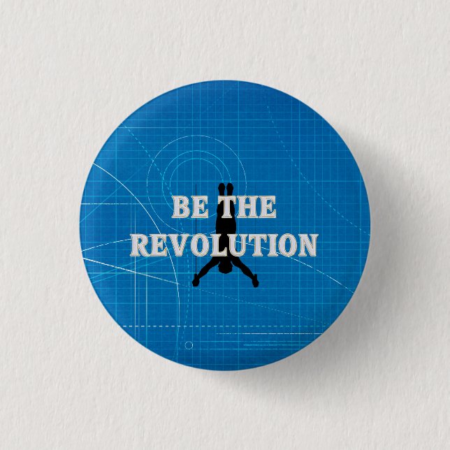 TOP Gymnastics Revolution Button (Front)