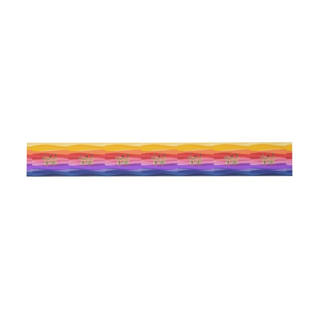 TOP Gymnastics Star Invitation Belly Band (Flat)