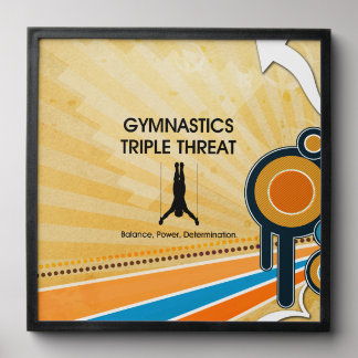 TOP Gymnastics Triple Threat (M) Peel And Stick Photo Tile