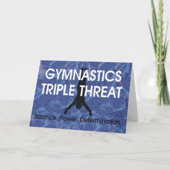 Top Gymnastics Triple Threat (men's) Card by teepossible at Zazzle