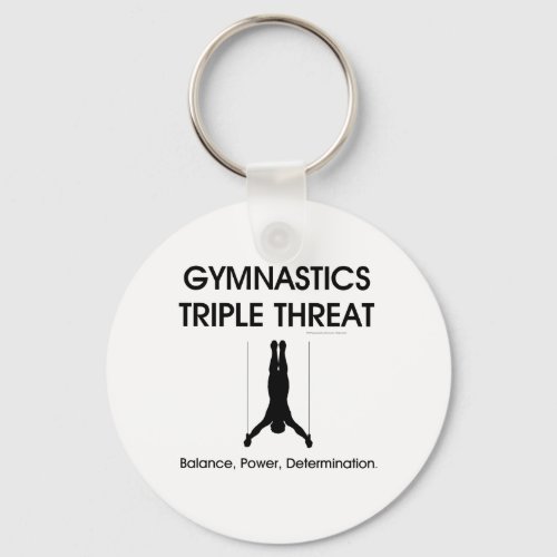 TOP Gymnastics Triple Threat Mens Keychain