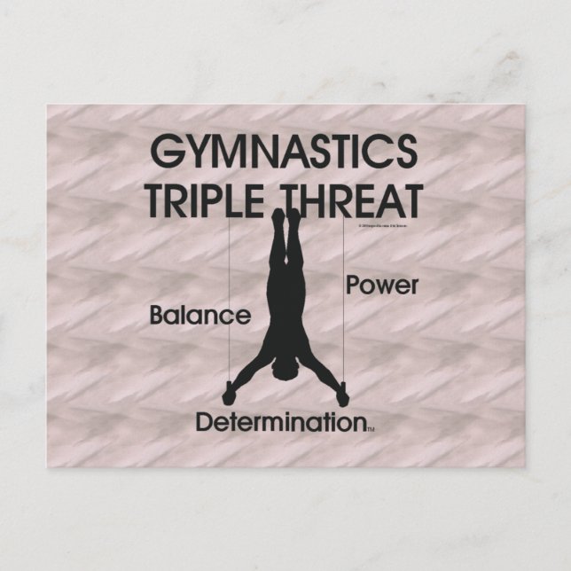 TOP Gymnastics Triple Threat (Men's) Postcard (Front)
