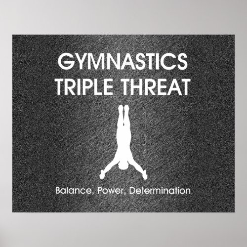 TOP Gymnastics Triple Threat Mens Poster