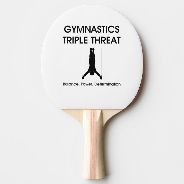 TOP Gymnastics Triple Threat Ping-Pong Paddle (Front)