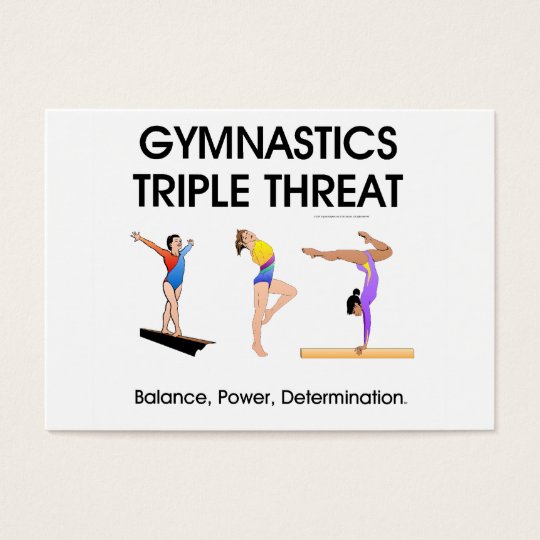 TOP Gymnastics Triple Threat (W) Business Card