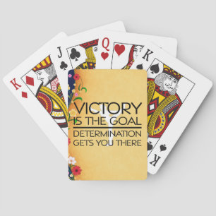 TOP Gymnastics Victory Slogan Poker Cards