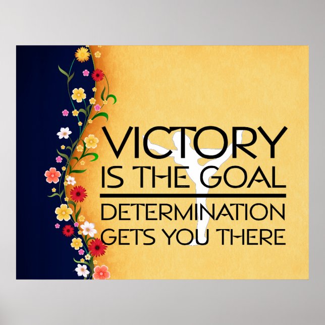 TOP Gymnastics Victory Slogan Poster (Front)