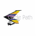 TOP Hang Glide Path Statuette<br><div class="desc">Hang gliders galore.  Get the ultimate experience of soaring above earth and a slogan t-shirt,  sweatshirt,  bumper sticker,  or other item that tells the world what path you're gliding on.  It's your own Glide Path,  for sure.</div>