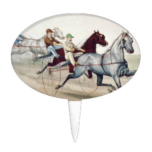 TOP Harness Racing Cake Topper