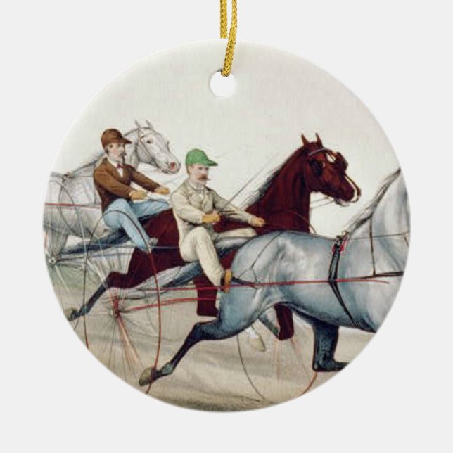 TOP Harness Racing Ceramic Ornament (Front)