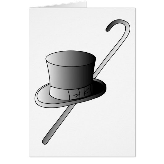 Top Hat and Cane Cards (Front)