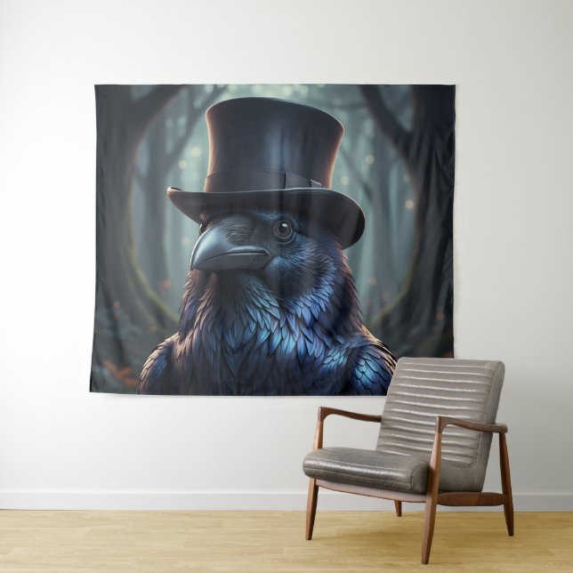 Top Hat Blackbird The Raven Tapestry (In Situ (Horizontal))