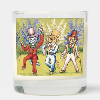 Top hat cats candle