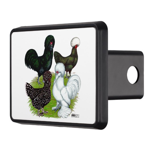 Top Hat Chicken Quartet Hitch Cover (Left)