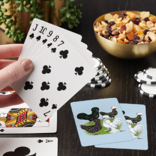 Top Hat Chicken Quartet Poker Cards