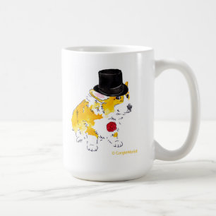 Top Hat Corgi Mug